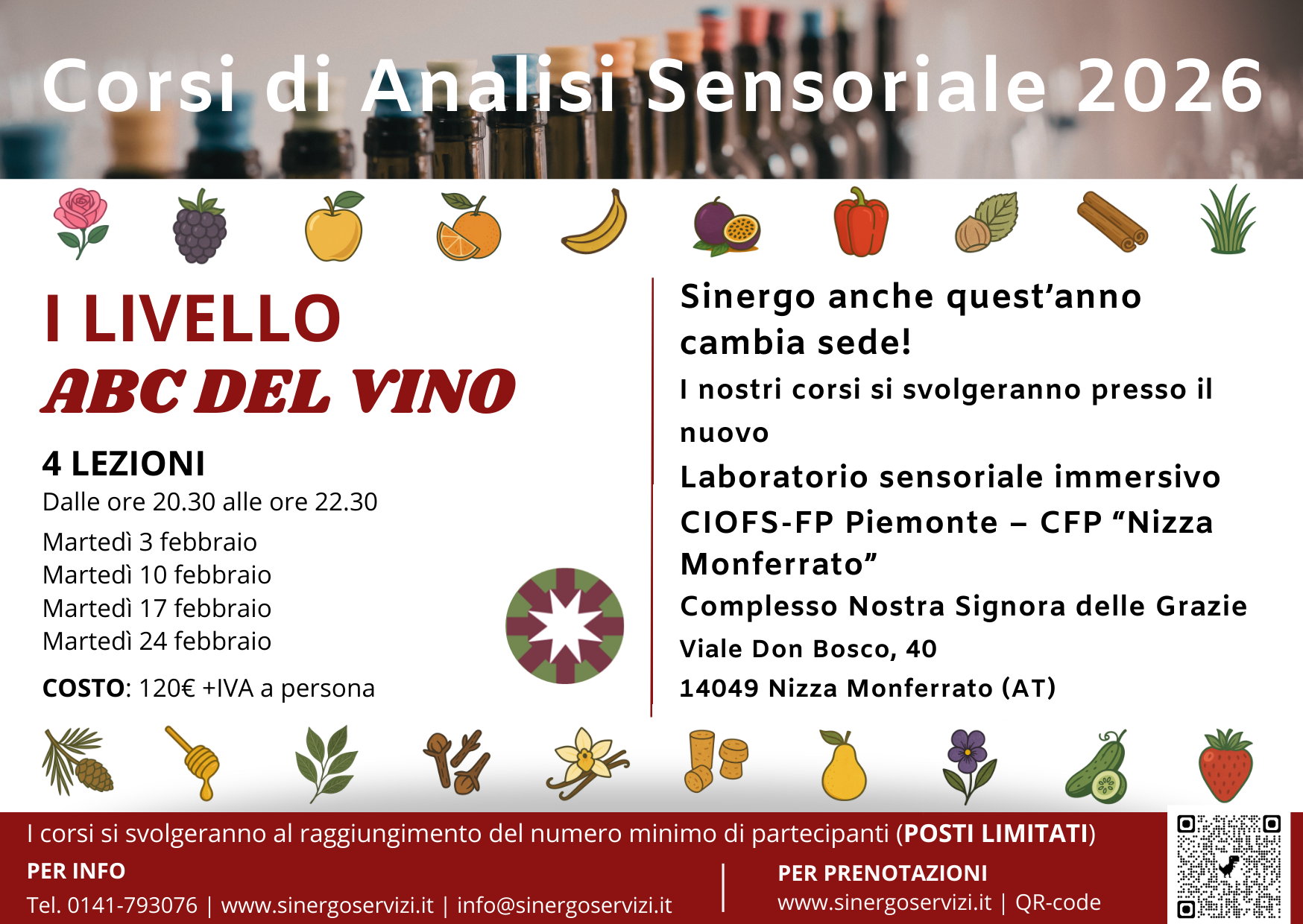 Foto per iscrizione al CORSO DI I LIVELLO - ABC DEL VINO