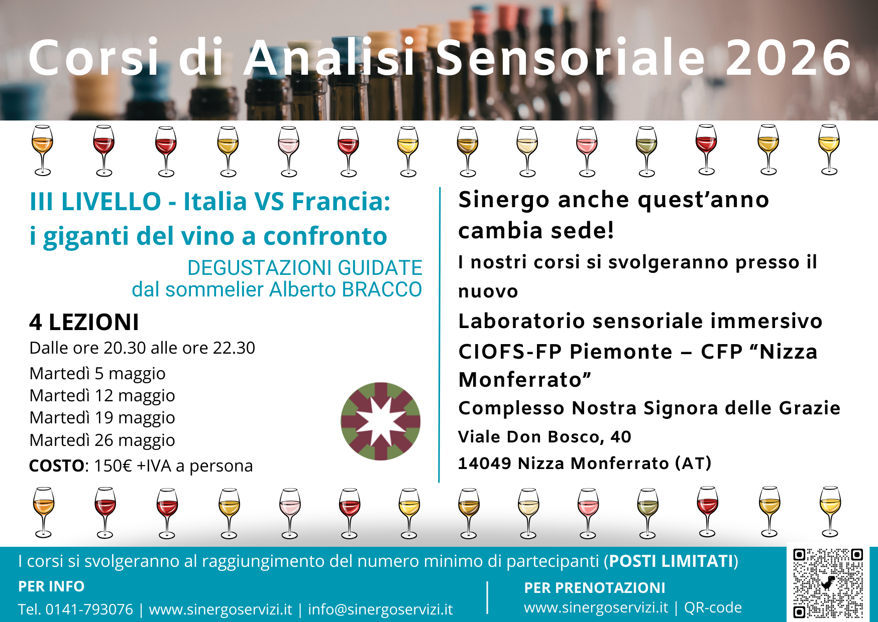 immagine per iscrizione CORSO DI III LIVELLO - ITALIA VS FRANCIA: I GIGANTI DEL VINO A CONFRONTO