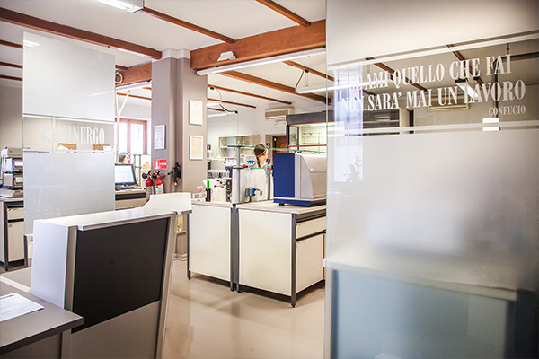Il laboratorio di Sinergo Servizi